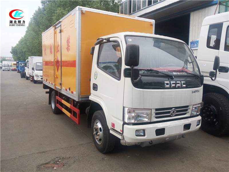 Dongfeng 4-meter flammable gas box-type transport vehicle [Class II, Blue License Plate]