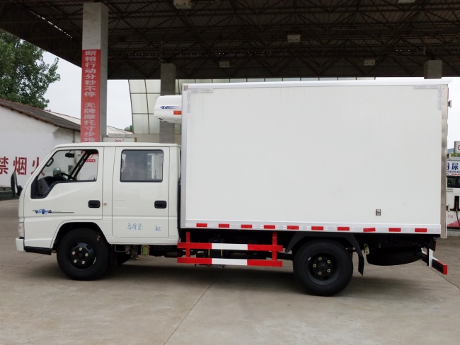(Length: 3.2 meters) Jiangling Shunda Double-row Refrigerated Truck