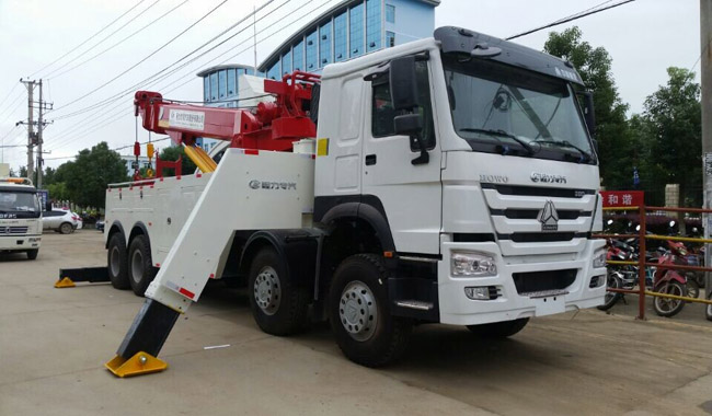 【360° Rotating Crane】 Haowo Large Rescue Vehicle of Shagang Group