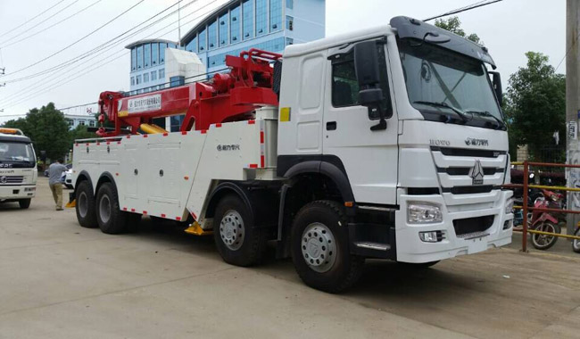 【360° Rotating Crane】 Haowo Large Rescue Vehicle of Shagang Group