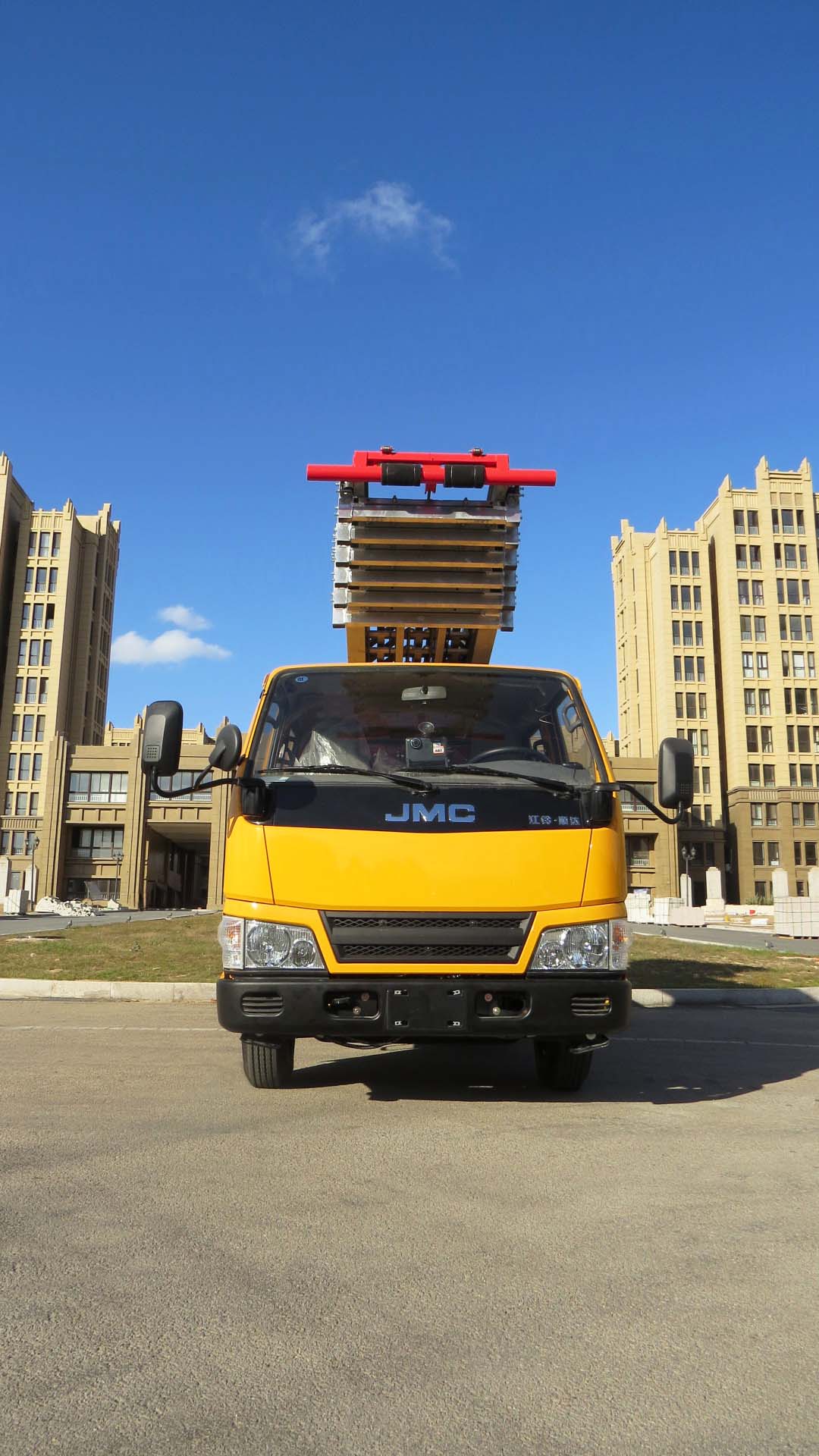 (28-33 meters, blue license plate) Jiangling double cab aerial work platform