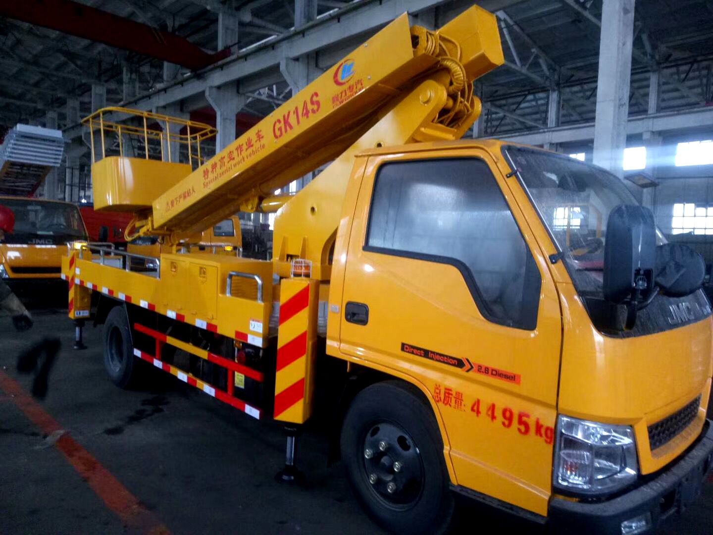 (12-16 meters, Blue Label) Jiangling single-row telescopic boom aerial work platform