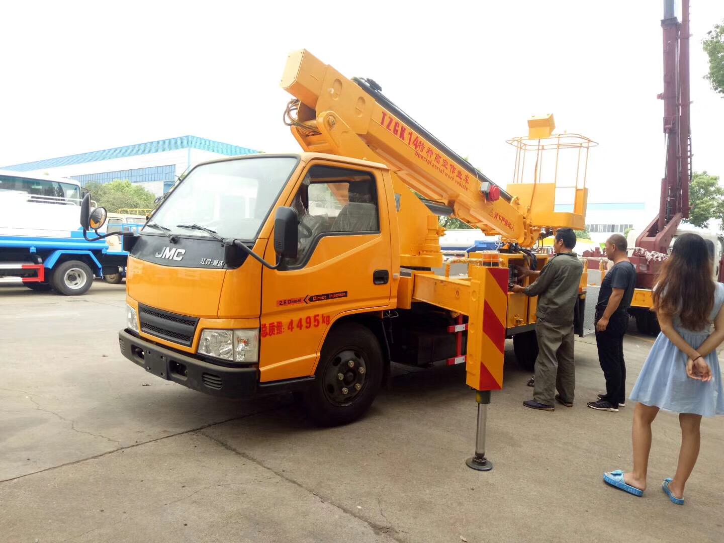 (12-16 meters, Blue Label) Jiangling single-row telescopic boom aerial work platform