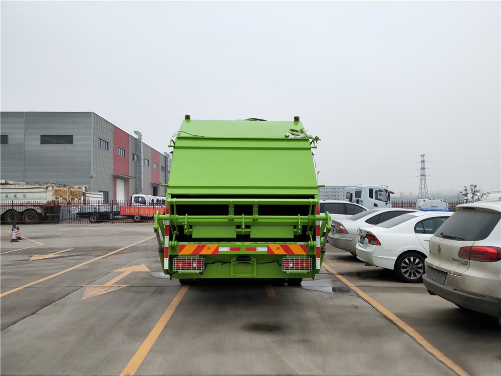 【14 cubic】 Dongfeng Tianjin Model Compressed Garbage Truck