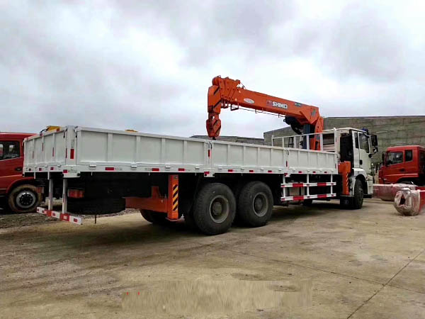Shaanxi Auto DeLong Stone Coal 12-ton Vehicle-mounted Crane