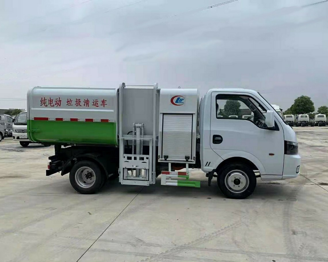 Dongfeng 4-ton all-electric bucket-type garbage truck