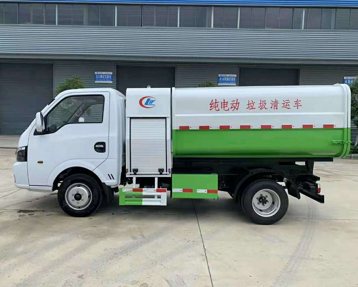 Dongfeng 4-ton all-electric bucket-type garbage truck