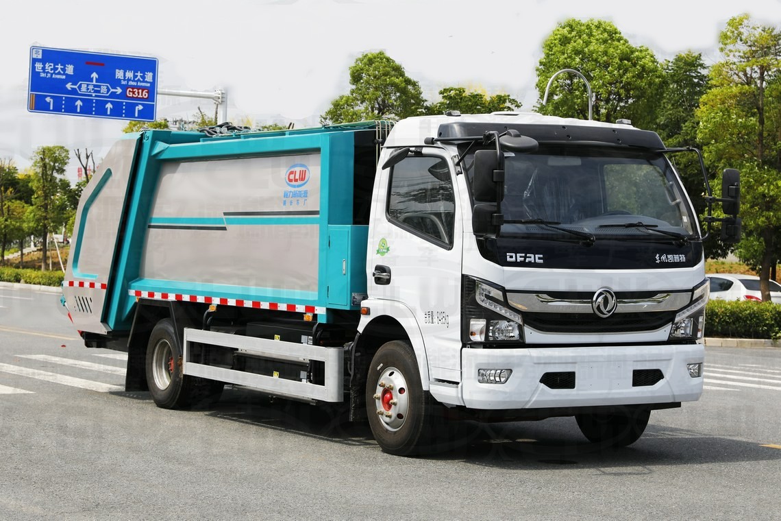 5-ton Dongfeng Kapte electrically-powered compressed garbage truck
