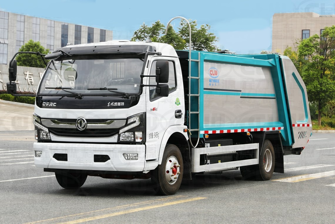5-ton Dongfeng Kapte electrically-powered compressed garbage truck