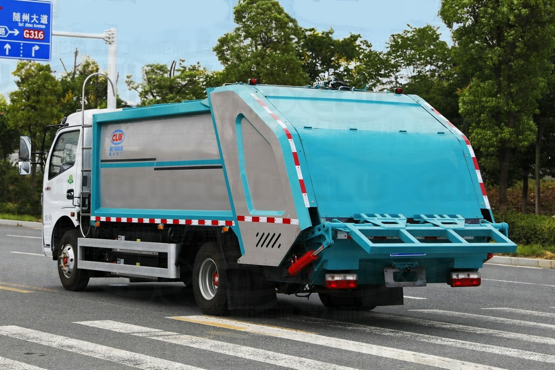 5-ton Dongfeng Kapte electrically-powered compressed garbage truck