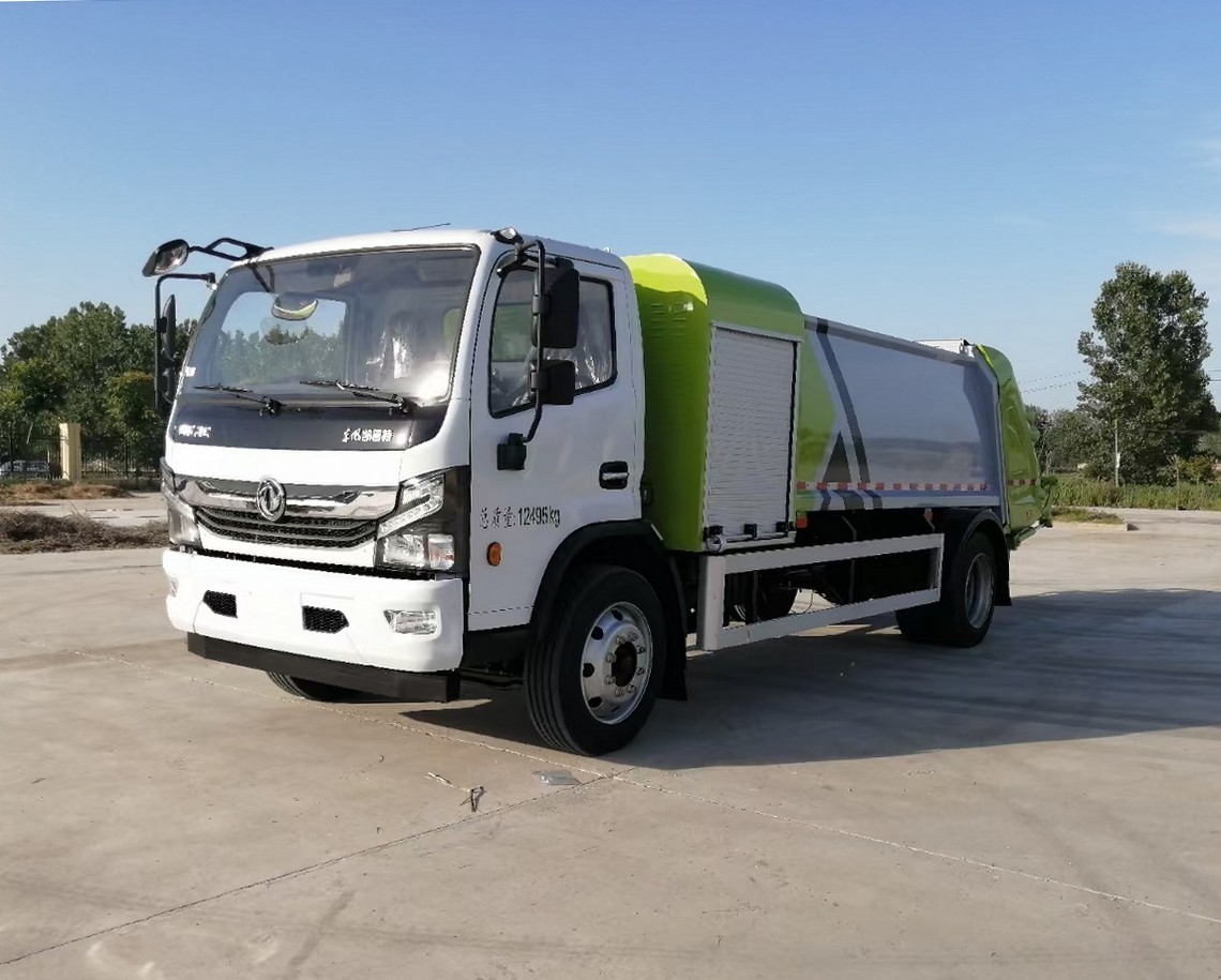8-ton Dongfeng Kapte all-electric compressed garbage truck