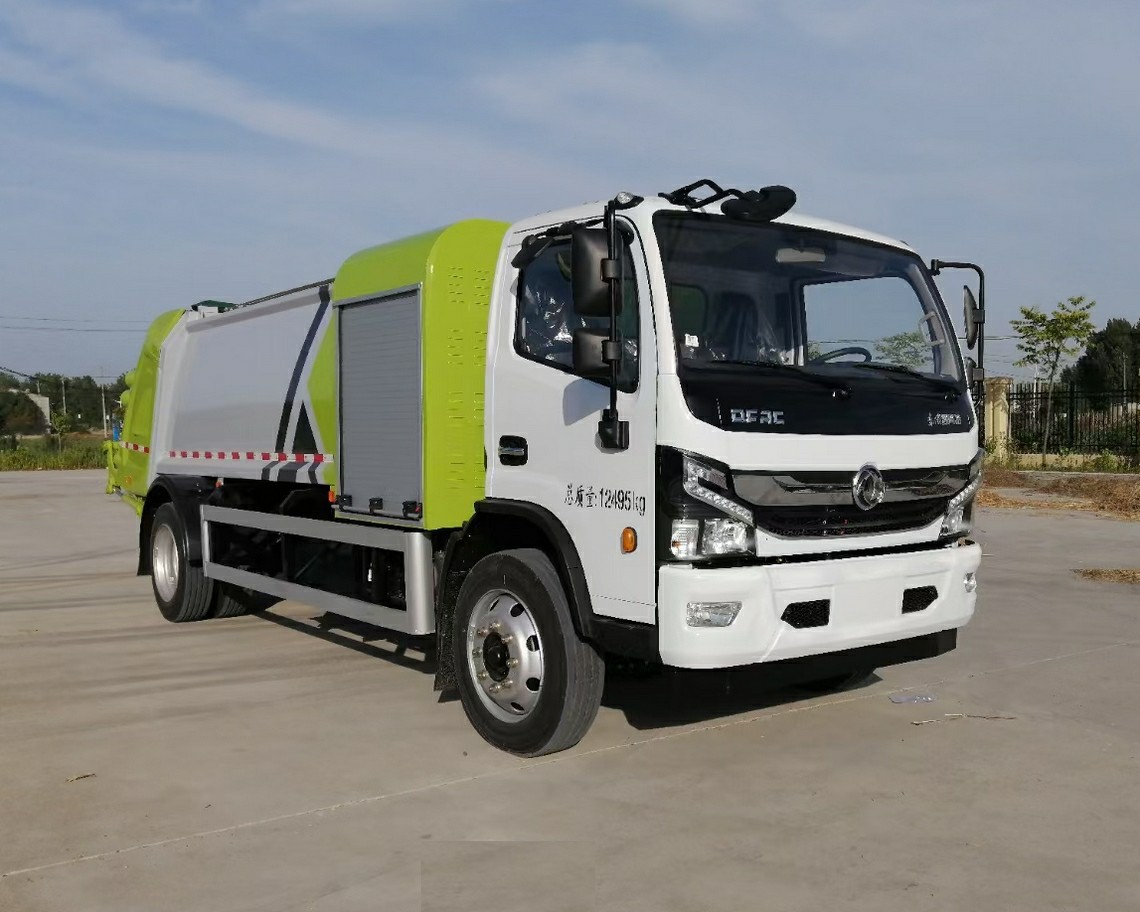 8-ton Dongfeng Kapte all-electric compressed garbage truck