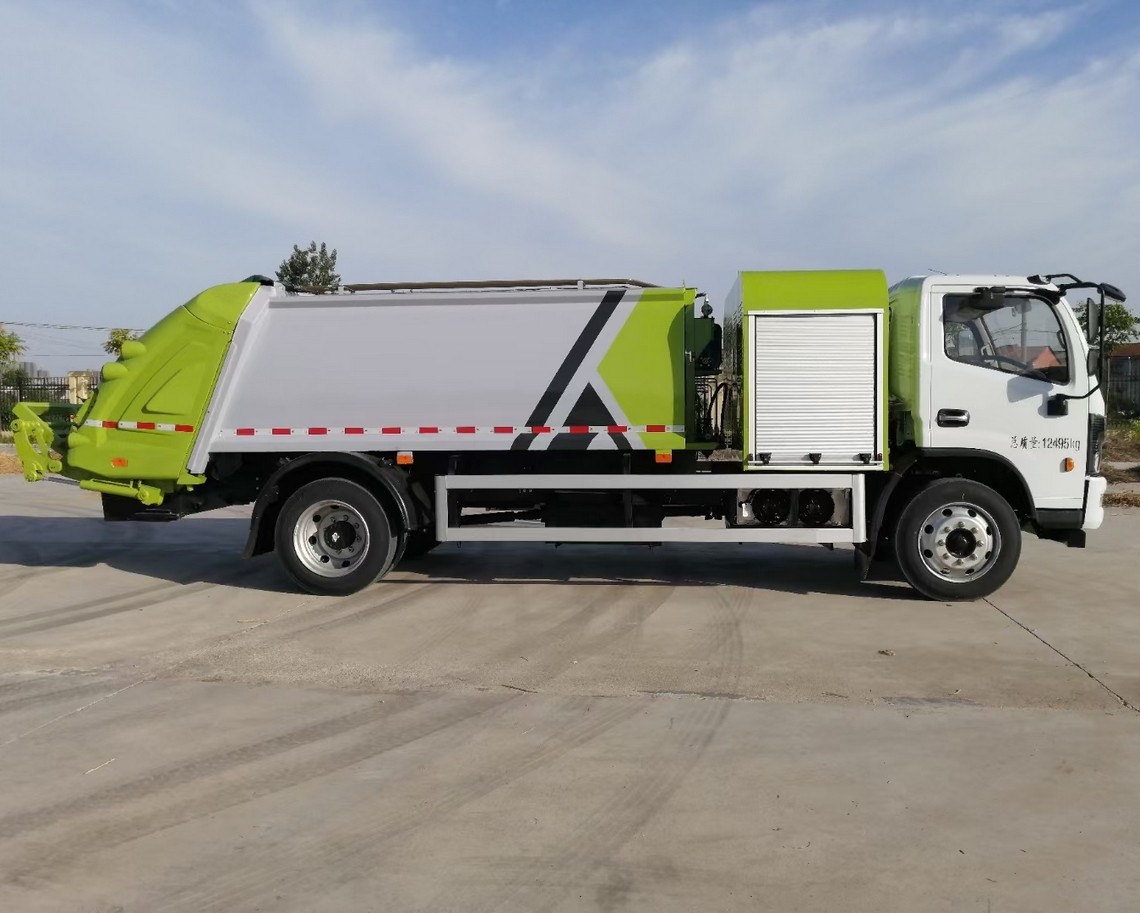 8-ton Dongfeng Kapte all-electric compressed garbage truck