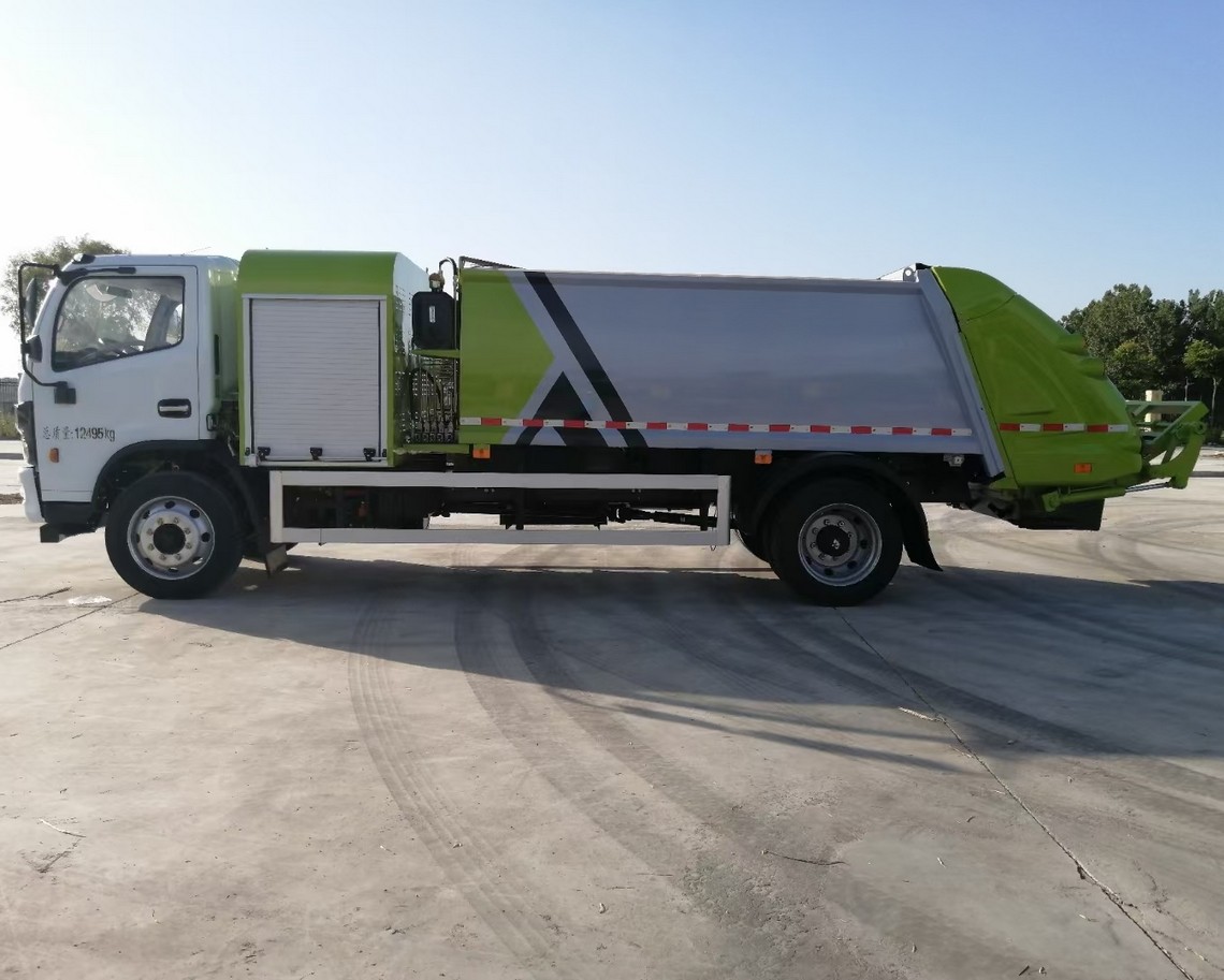 8-ton Dongfeng Kapte all-electric compressed garbage truck