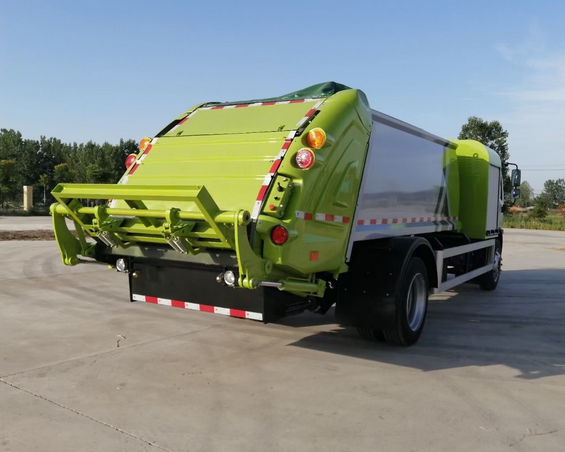8-ton Dongfeng Kapte all-electric compressed garbage truck