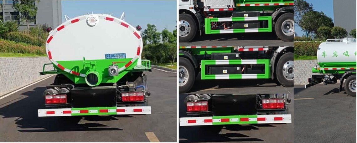 Five-party Dongfeng Pure Electric Sewage Sweeping Vehicle