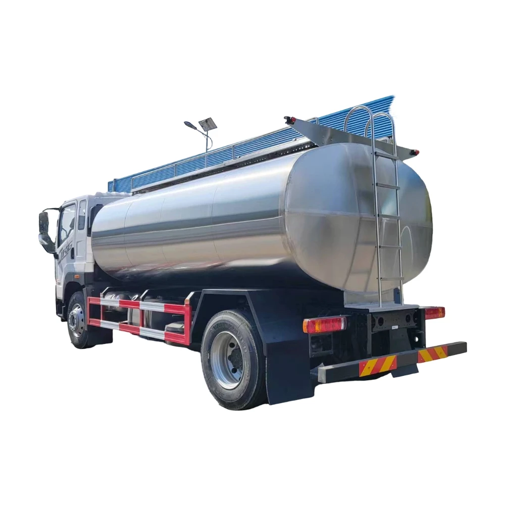 FAW Custom Stainless Steel Milk Tanker Diesel Fuel Manual Transmission New Condition Low Emission Delivery Vehicle