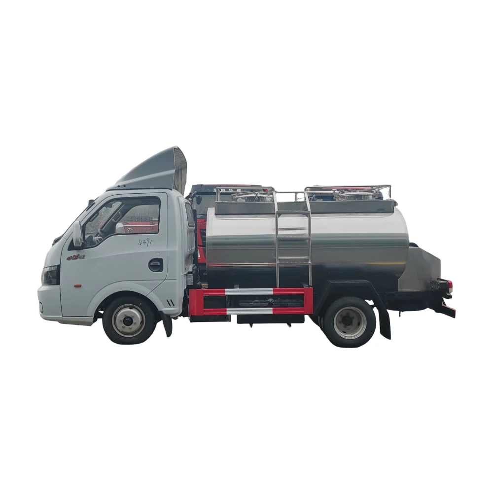 Dongfeng 4x2 Small 3000 Liters Stainless Steel Milk Truck Manual Transmission Fresh Milk Transport Truck