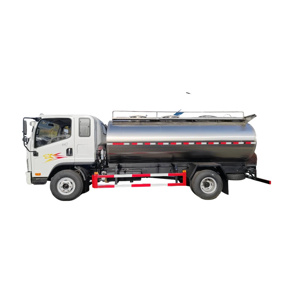 Customized 5000L-20000L Food Grade Stainless Steel Mobile Fresh Milk Cooling Truck 304 Insulated for Dairy Transportation