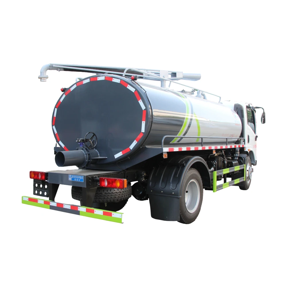 Factory Direct Sale of Dongfeng Huashen 8-ton Sewage Suction Truck. Underground Pipeline Sewage Suction and Discharge.