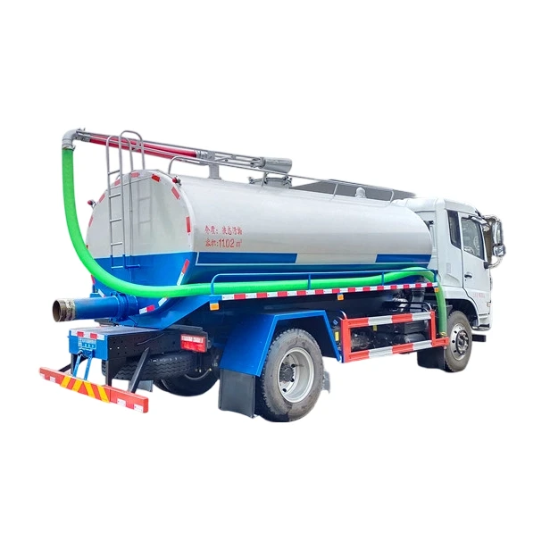 Dongfeng  Manual Septic Cleaning Sewage Suction Truck 6000L-13000L Fecal Vacuum Truck