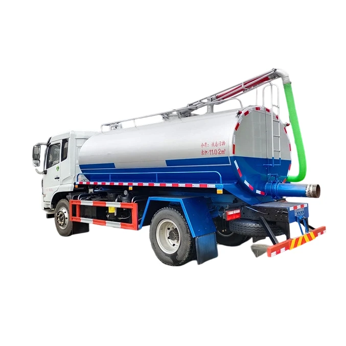Dongfeng  Manual Septic Cleaning Sewage Suction Truck 6000L-13000L Fecal Vacuum Truck