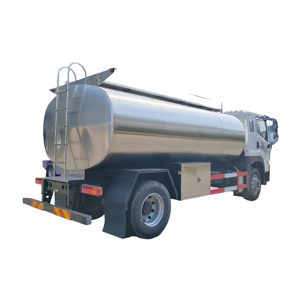 FAW Custom Stainless Steel Milk Tanker Diesel Fuel Manual Transmission New Condition Low Emission Delivery Vehicle