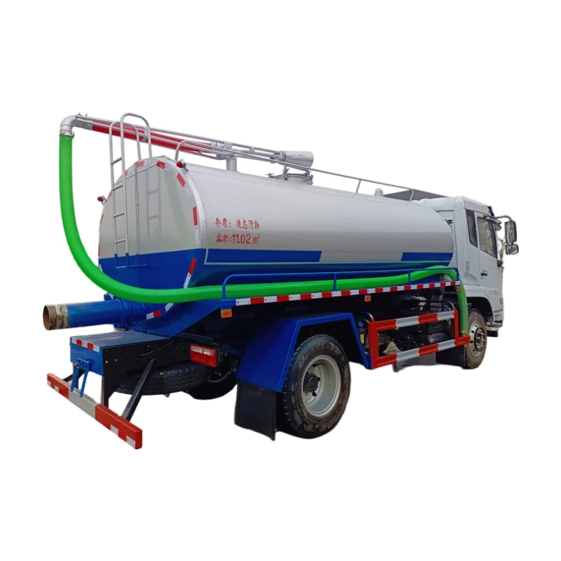Dongfeng  Manual Septic Cleaning Sewage Suction Truck 6000L-13000L Fecal Vacuum Truck