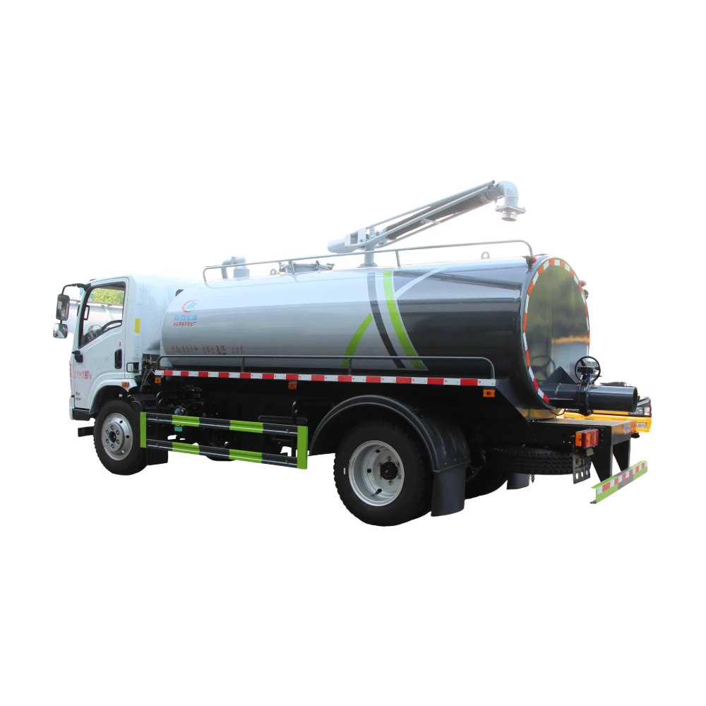 Factory Direct Sale of Dongfeng Huashen 8-ton Sewage Suction Truck. Underground Pipeline Sewage Suction and Discharge.