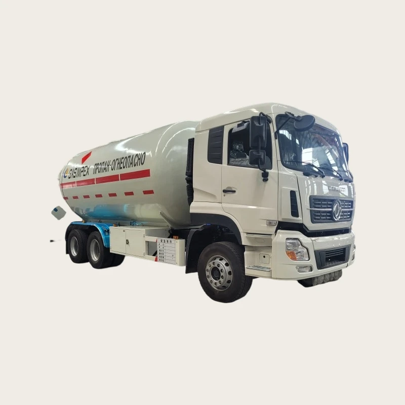 New HOWO/Shacman Euro 6 Emission 6x4 Drive Wheel LPG Bobtail Truck with 32 Boxes Gas Transportation Tank Condition New