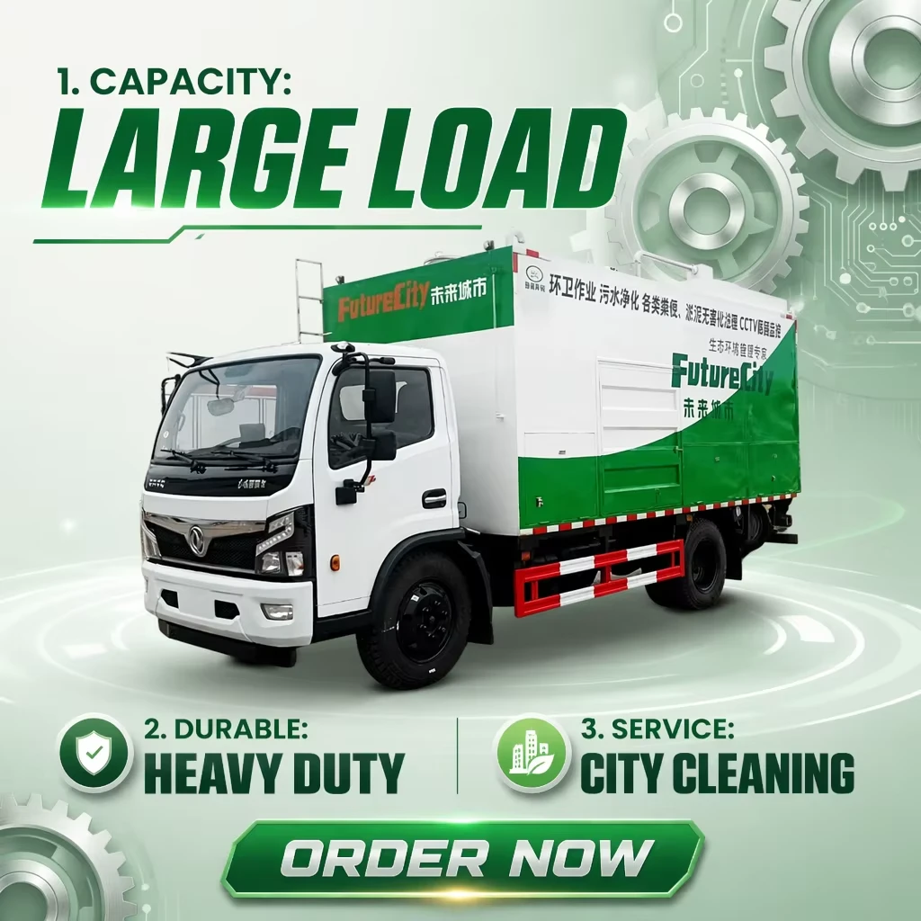 Chengli Brand Factory Direct Sewage Cleaning Purification Vehicle for One-Operation Pipe Cleaning