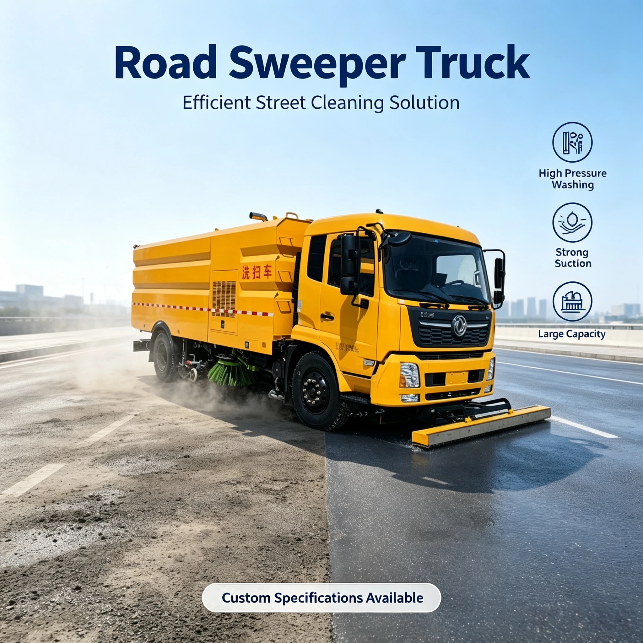 CLW5180TXSD6 Longqing 210 Dongfeng Tianjin Car Wash and Scouring Vehicle
