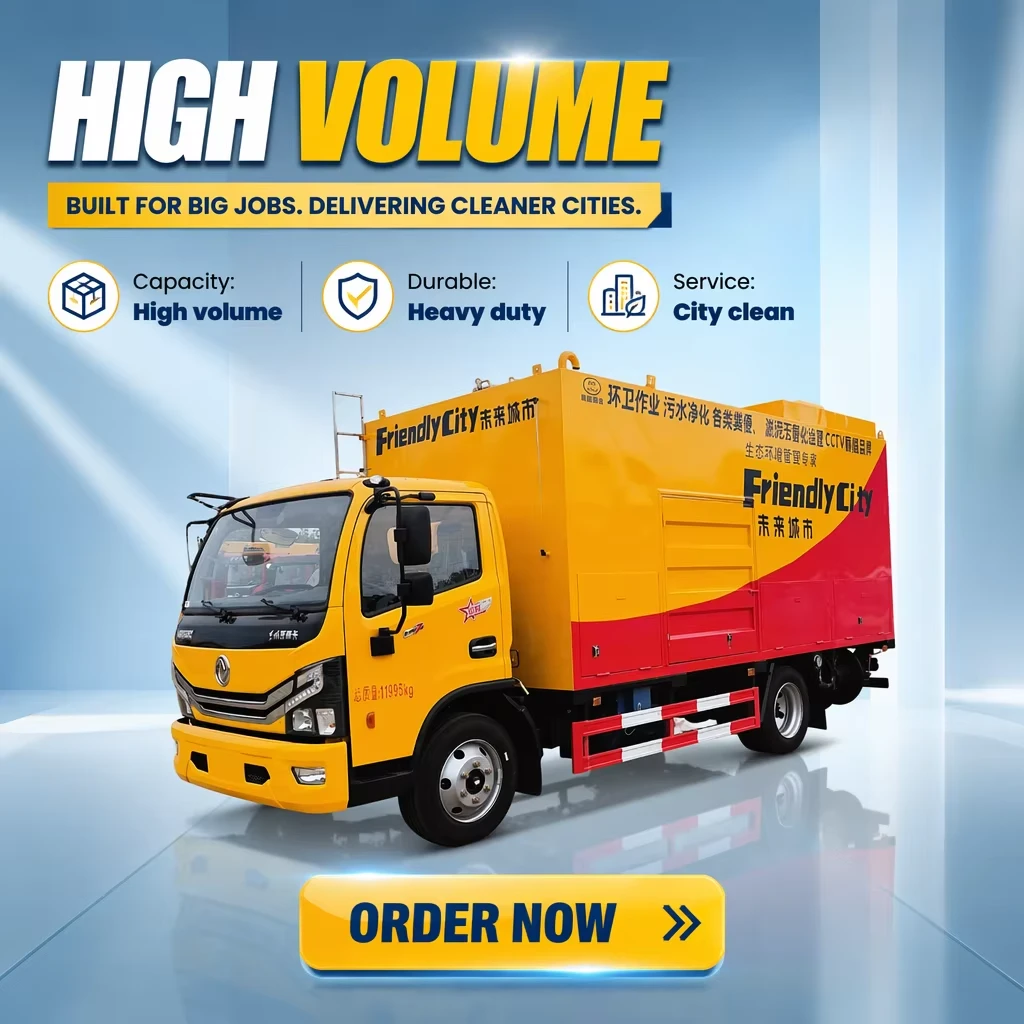 Chengli Brand Dongfeng Dolica Sewage Absorption and Purification Vehicle