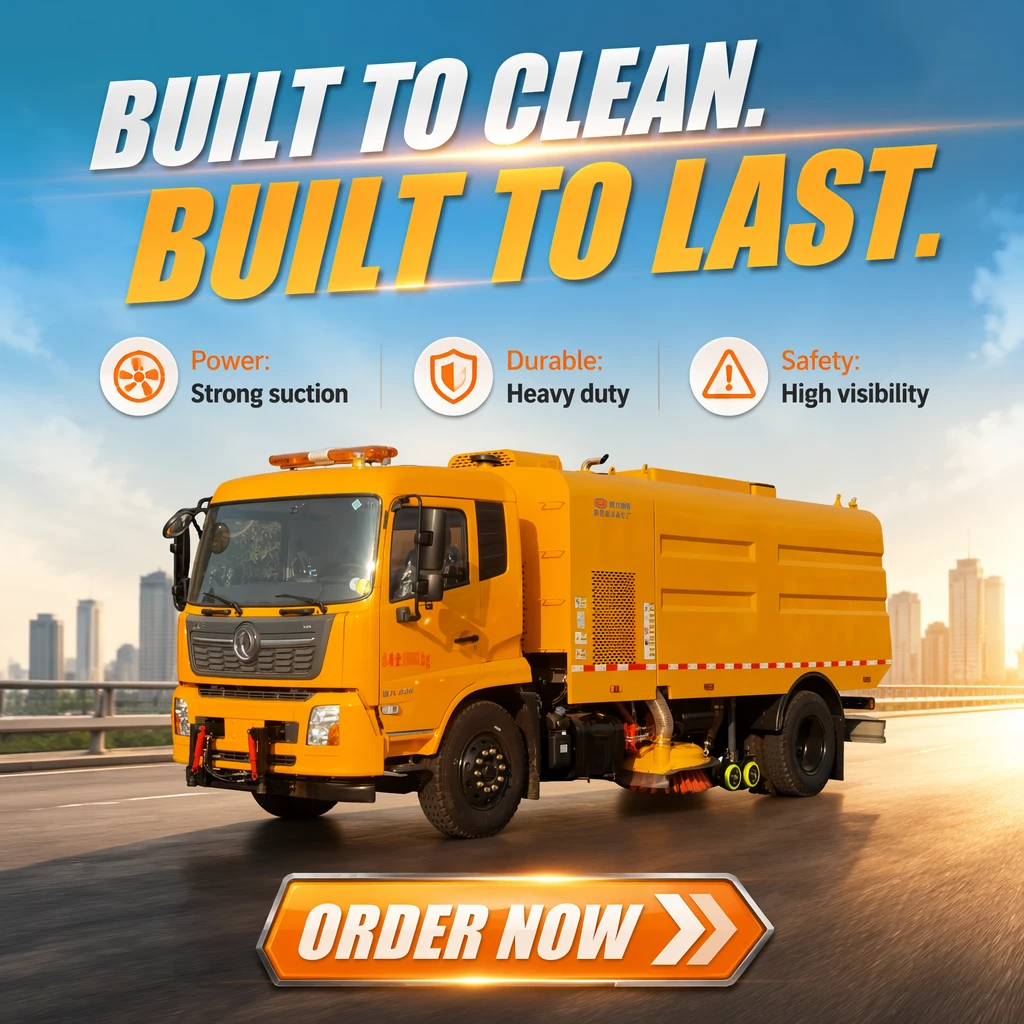 Dongfeng Hubei Dry Sweeper CLW5180TXCD6 18000kg