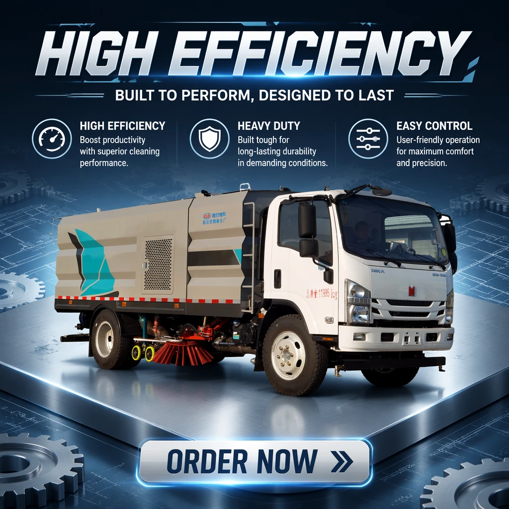 Isuzu Qingling CL5120TXS6BGX Mop-and-sweep Vehicle with Engine Pump & Gear