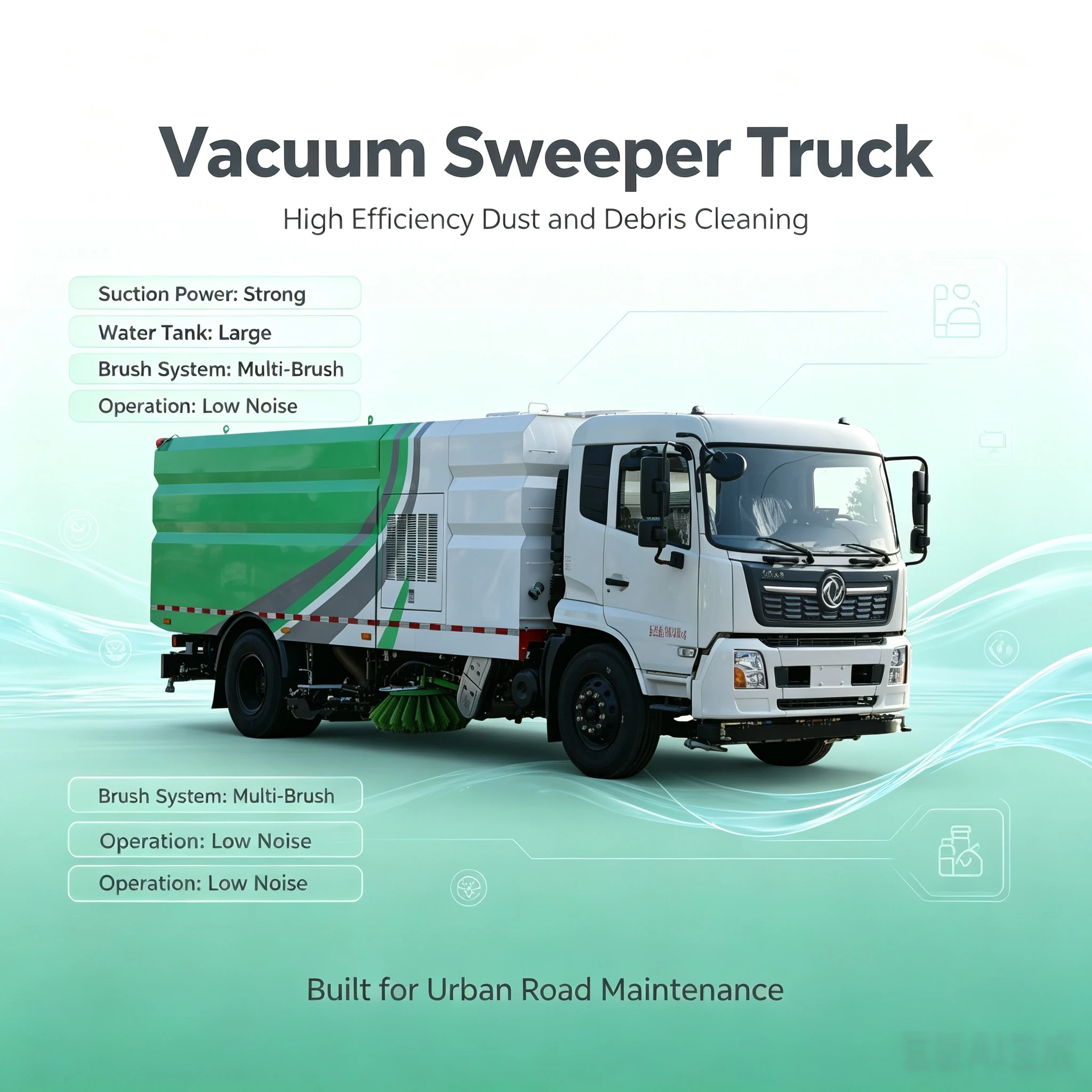 CLW5180TXSD6 Dongfeng Tianjin Washing and Sweeping Vehicle with Engine Gear Pump 18000kg Hubei Origin 1 Year Warranty