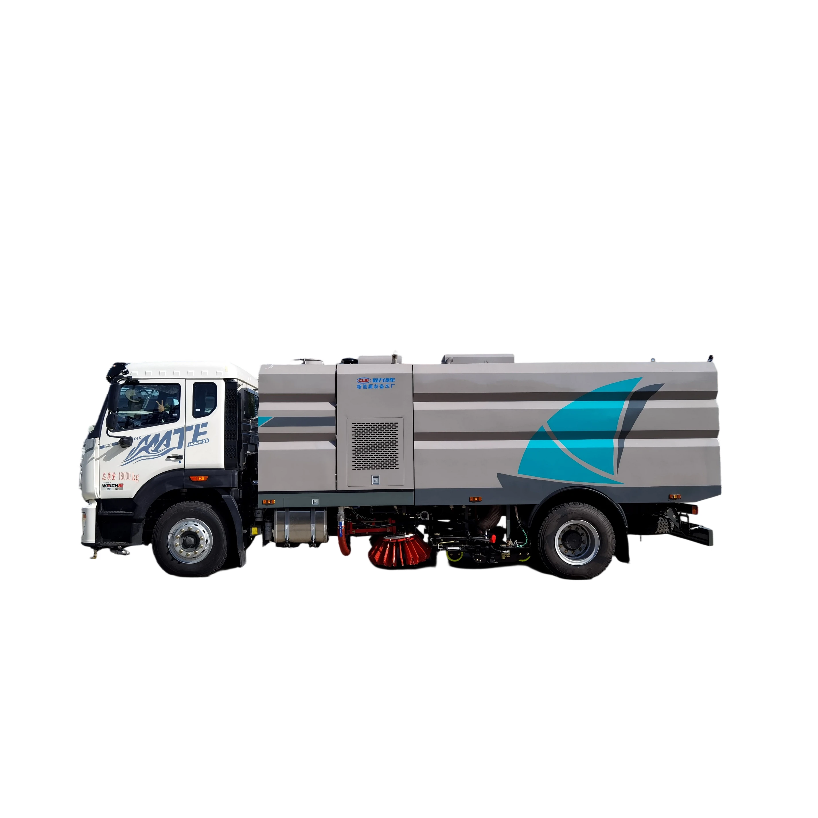 CL5181TXSZ6GX New Sinotruk NX Washing Sweeping Vehicle Featuring 240HP Engine Gear Hubei Origin 1 Year Warranty 18000kg Weight