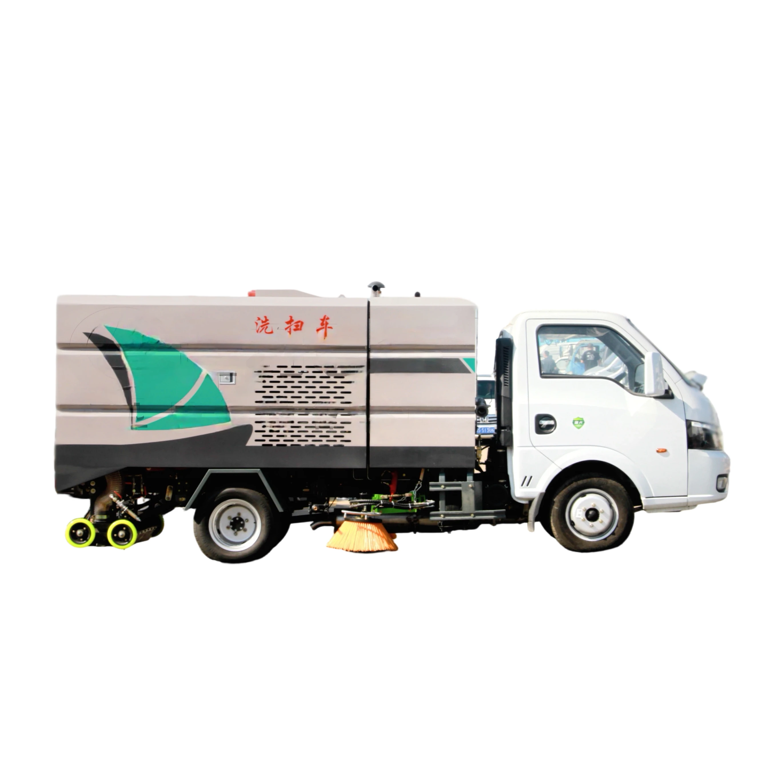 CLW5040TXSBSL Dongfeng Tuyi Series Vehicle Washing and Sweeping Machine with Blue License Plate Engine-Powered Pump Gear System