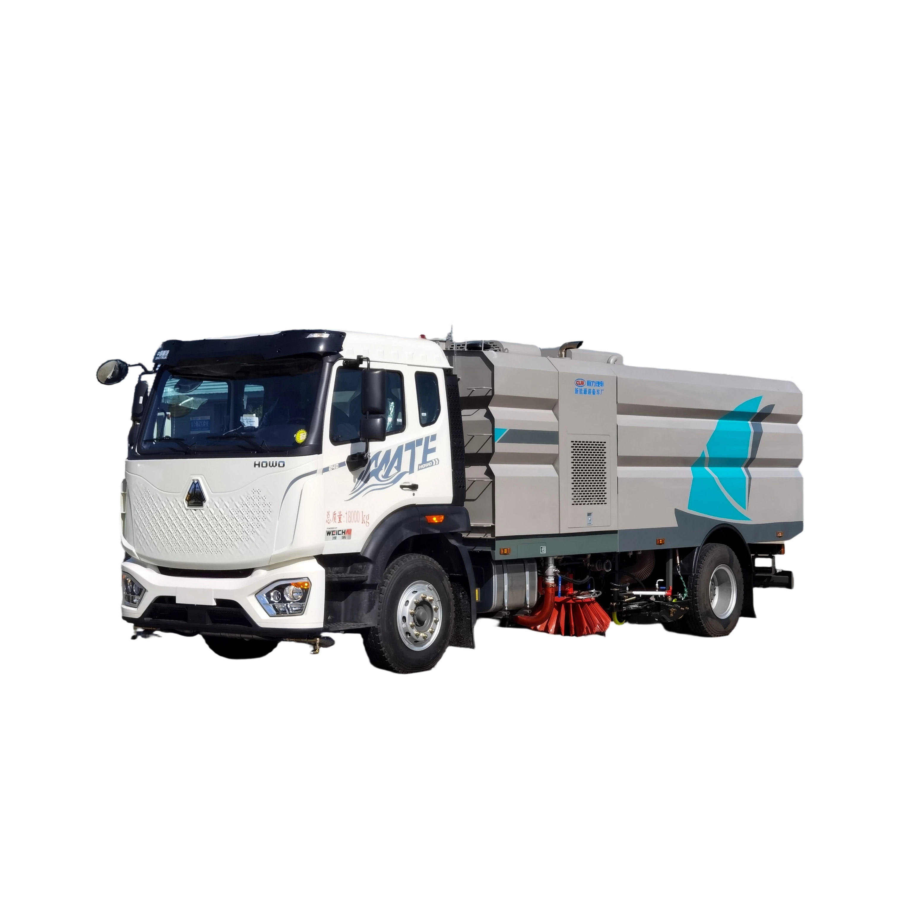 CL5181TXSZ6GX New Sinotruk NX Washing Sweeping Vehicle Featuring 240HP Engine Gear Hubei Origin 1 Year Warranty 18000kg Weight